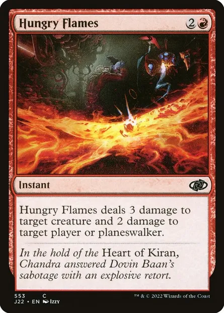 Hungry Flames, Magic card J22 553 — Jumpstart 2022 set
