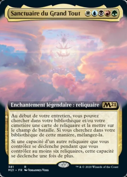 Sanctuaire du Grand Tout, carte Magic M21 381 — extension Core Set 2021