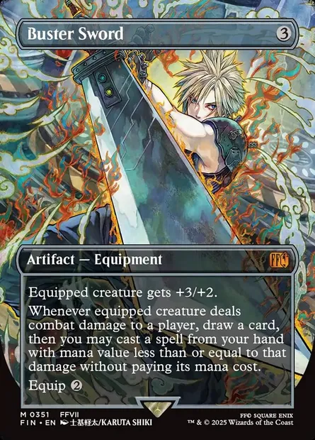 Buster Sword, Magic card FIN 351 — Final Fantasy set