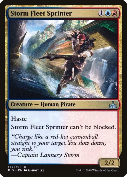 Storm Fleet Sprinter, Magic card RIX 172 — Rivals of Ixalan set