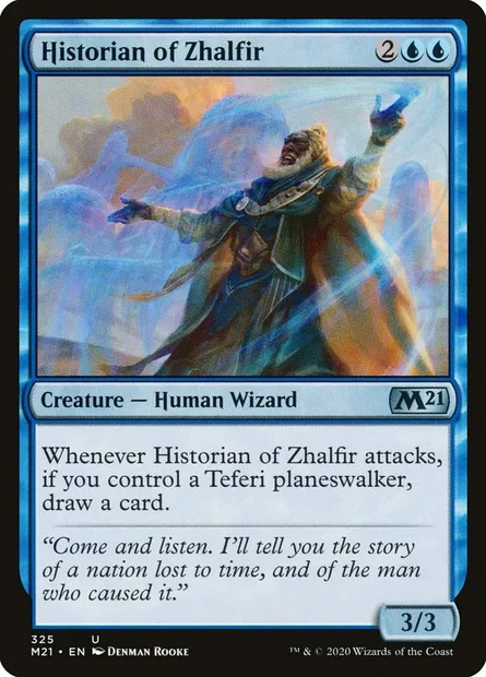 Historian of Zhalfir, Magic card M21 325 — Core Set 2021 set