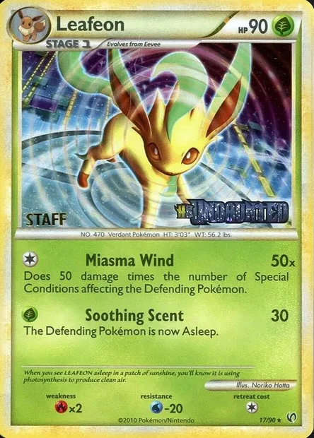 Leafeon, Pokémon card PRE 017-2 — Prerelease Promos set