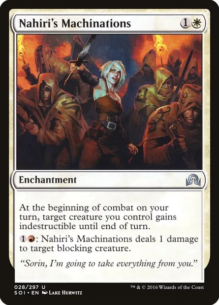 Nahiri's Machinations, Magic card SOI 28 — Shadows over Innistrad set