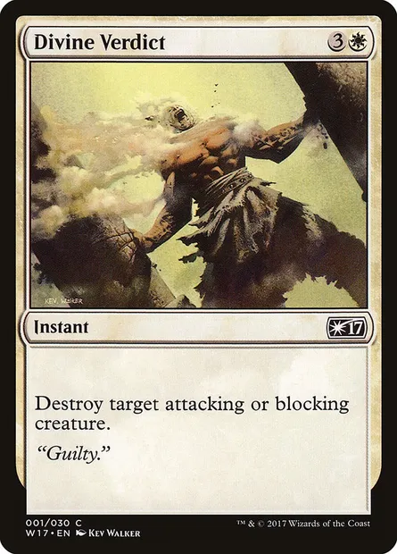 Divine Verdict, Magic card W17 1 — Welcome Deck 2017 set