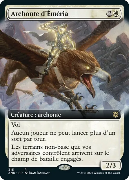 Archonte d'Éméria, carte Magic ZNR 315 — extension Renaissance de Zendikar