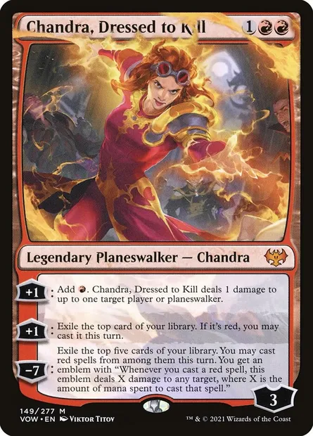Chandra, Dressed to Kill, Magic card VOW 149 — Innistrad: Crimson Vow set