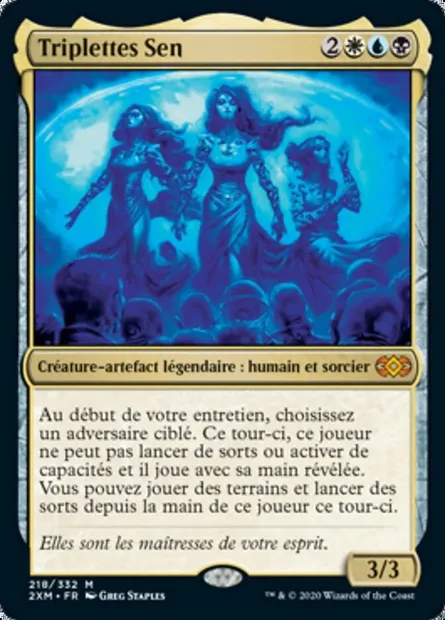 Triplettes Sen, carte Magic 2XM 218 — extension Double Masters