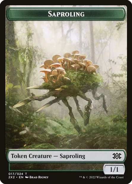 Saproling, Magic card T2X2 17 — Double Masters 2022 Tokens set