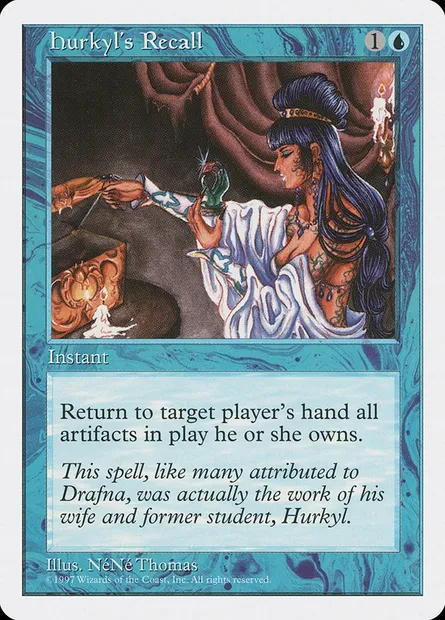 Hurkyl's Recall, Magic card 5ED 93 — Fifth Edition set