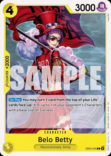 Belo Betty, One Piece card EB03-056 — ONE PIECE HEROINES EDITION set