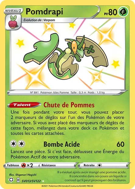 Pomdrapi, carte Pokémon SHF SV013 — extension Destinées Radieuses
