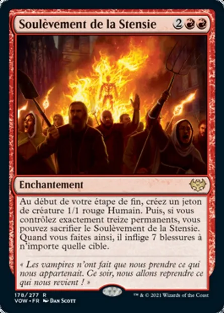 Soulèvement de la Stensie, carte Magic VOW 178 — extension Innistrad : noce écarlate