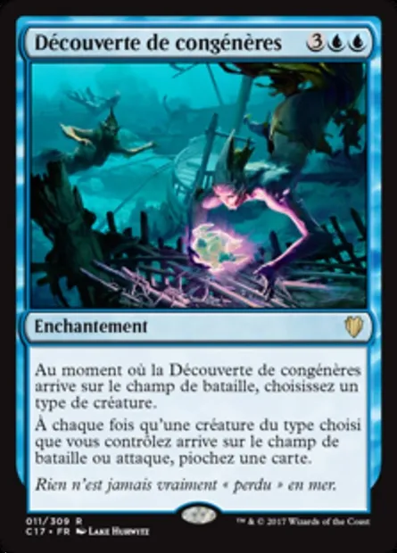 Découverte de congénères, carte Magic C17 11 — extension Commander 2017