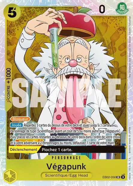 Végapunk, carte One Piece EB02-056 — extension Anime 25th Collection