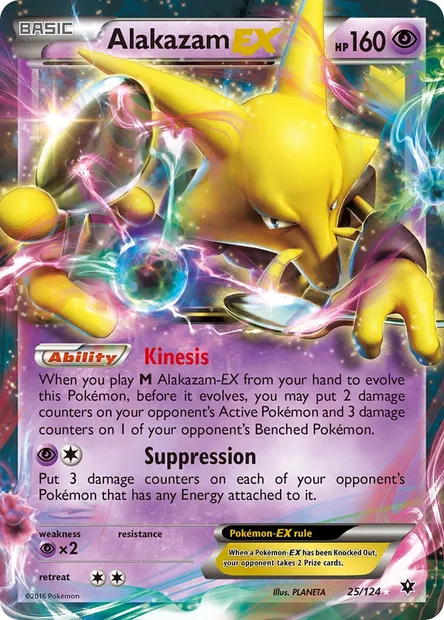 Alakazam EX, Pokémon card FCO 25 — Fates Collide set