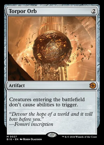 Torpor Orb, Magic card BIG 27 — The Big Score set