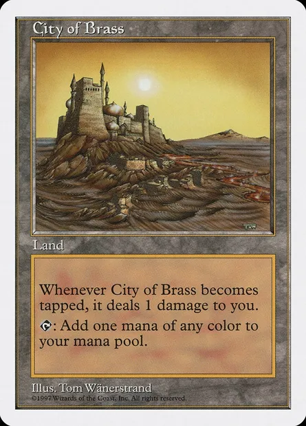 Cité d'airain, carte Magic 5ED 413 — extension Cinquième Edition