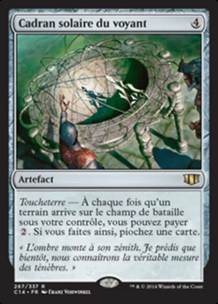 Cadran solaire du voyant, carte Magic C14 267 — extension Commander 2014