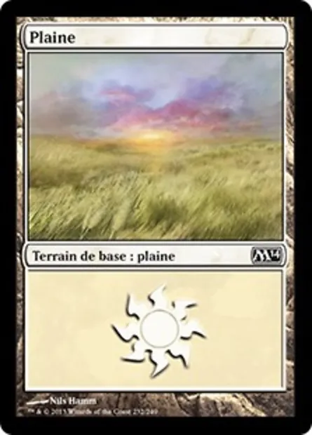 Plaine, carte Magic M14 232 — extension Magic 2014