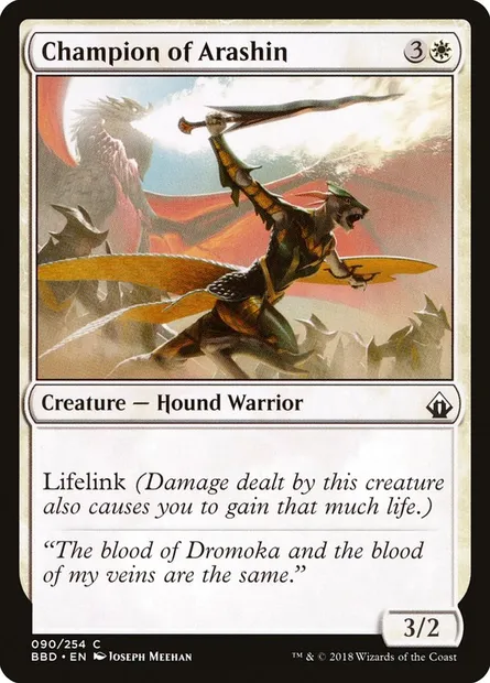 Championne d'Arashin, carte Magic BBD 90 — extension Battlebond