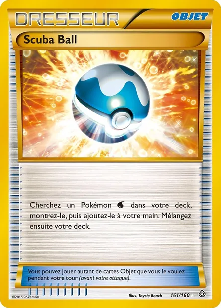 Scuba Ball, carte Pokémon PRC 161 — extension Primo-Choc