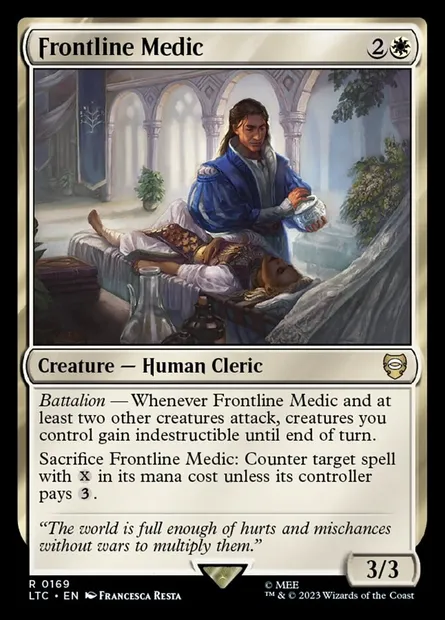 Frontline Medic, Magic card LTC 169 — Tales of Middle-earth Commander set