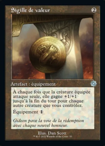 Sigille de valeur, carte Magic BRR 53 — extension The Brothers' War Retro Artifacts