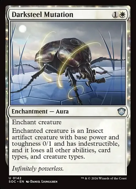 Darksteel Mutation, Magic card SOC 142 — Secrets of Strixhaven Commander set