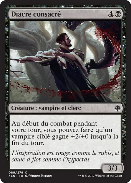 Diacre consacré, carte Magic XLN 89 — extension Ixalan