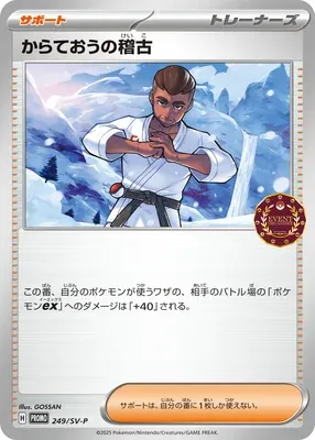 Entraînement de Karatéka, carte Pokémon SV-P 249 — extension Scarlet & Violet Promos