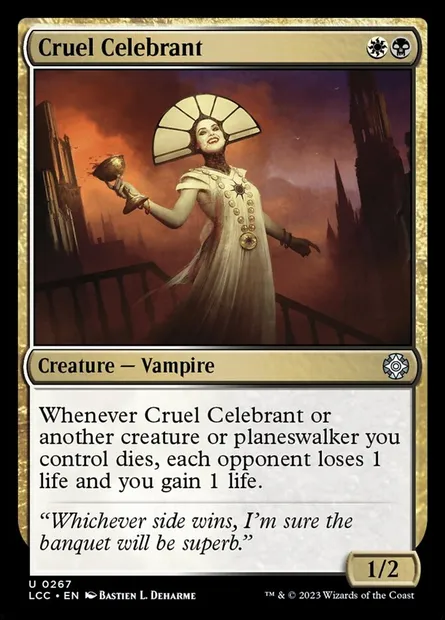 Cruel Celebrant, Magic card LCC 267 — The Lost Caverns of Ixalan Commander set
