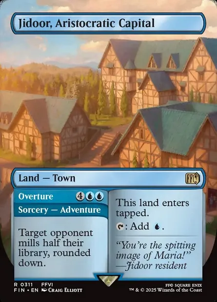 Jidoor, Aristocratic Capital // Overture, Magic card FIN 311 — Final Fantasy set
