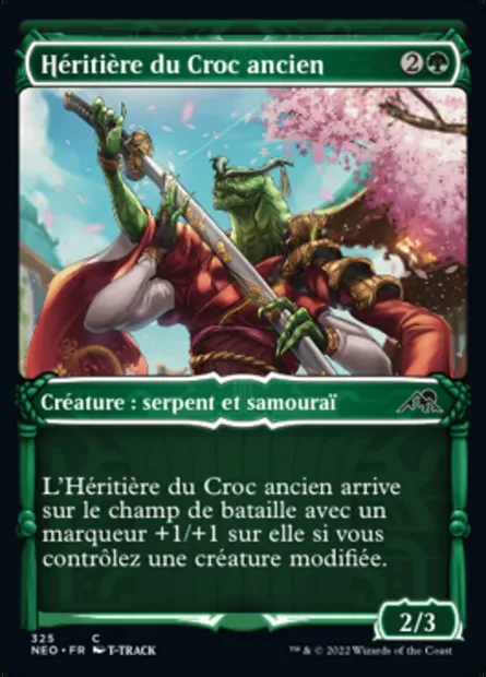 Héritière du Croc ancien, carte Magic NEO 325 — extension Kamigawa: La Dynastie Néon