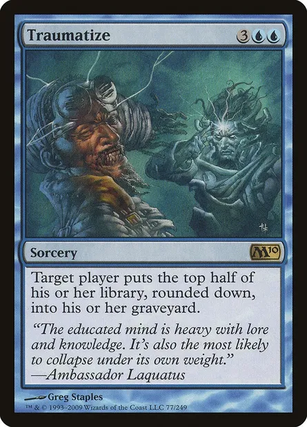 Traumatize, Magic card M10 77 — Magic 2010 set