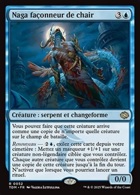 Naga façonneur de chair, carte Magic TDM 52 — extension Tarkir: Dragonstorm