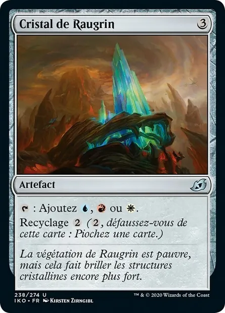 Cristal de Raugrin, carte Magic IKO 238 — extension Ikoria: Lair of Behemoths