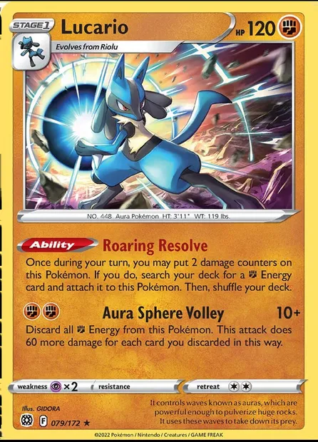 Lucario, Pokémon card TDX 079-3 — Theme Deck & Blisters Exclusives set