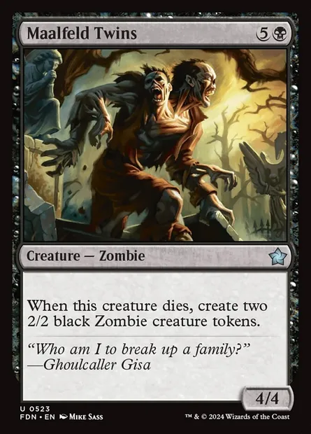 Maalfeld Twins, Magic card FDN 523 — Foundations set
