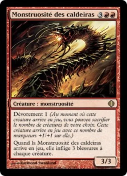 Monstruosité des caldeiras, carte Magic ALA 95 — extension Les éclats d'Alara
