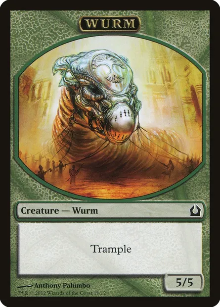 Wurm, carte Magic TRTR 11 — extension Return to Ravnica Tokens