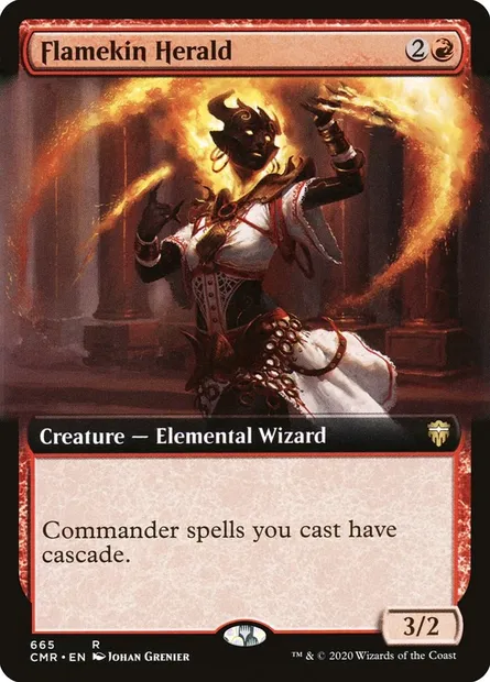 Flamekin Herald, Magic card CMR 665 — Commander Legends set