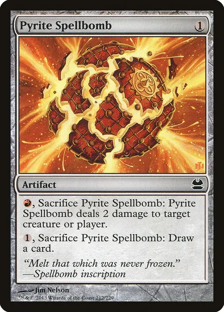 Bombe à sortilèges de pyrite, carte Magic MMA 212 — extension Modern Masters