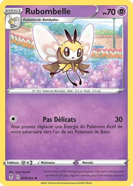 Rubombelle, carte Pokémon EVS 79 — extension Évolution Céleste