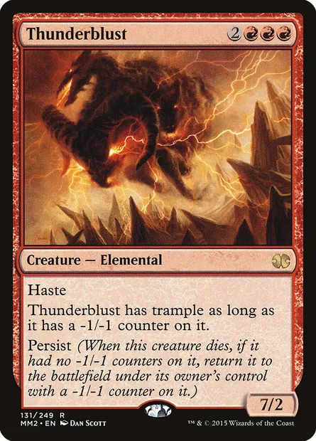 Thunderblust, Magic card MM2 131 — Modern Masters 2015 set