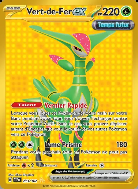 Vert-de-Fer-ex, carte Pokémon TEF 213 — extension Forces Temporelles
