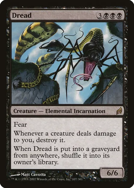 Dread, Magic card LRW 107 — Lorwyn set