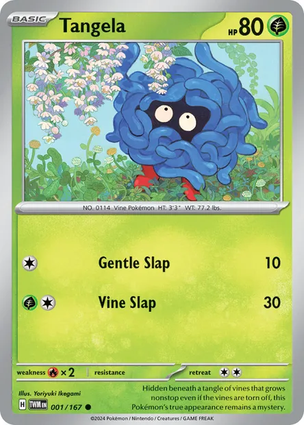 Tangela, Pokémon card TWM 001 — Twilight Masquerade set