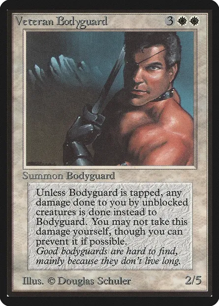 Garde du corps émérite, carte Magic LEB 42 — extension Limited Edition Beta