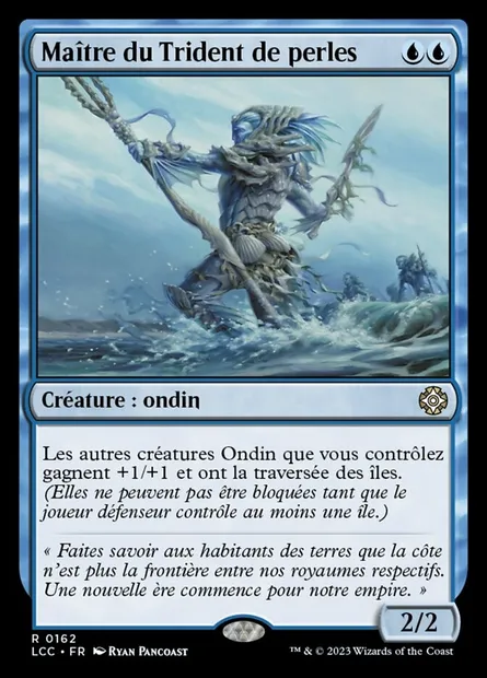 Maître du Trident de perles, carte Magic LCC 162 — extension The Lost Caverns of Ixalan Commander