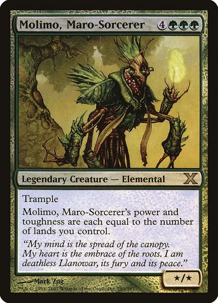 Molimo, maro-sorcier, carte Magic 10E 280★ — extension Dixième édition